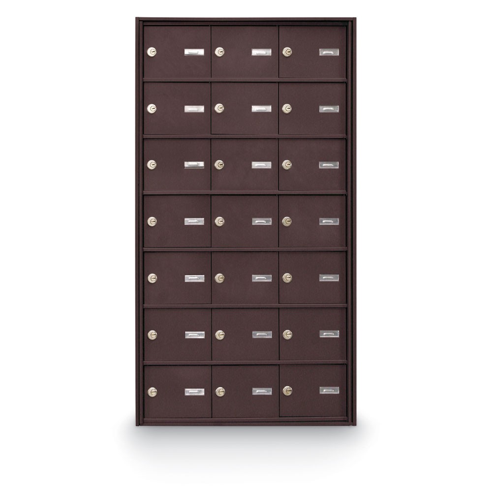 21 Door Rear Loading 4B+ Horizontal Mailbox Bronze