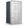 30 Door Private Use Rear Loading Horizontal Mailbox - Silver