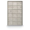 17 Door Front Loading 4B+ Horizontal Mailbox - Silver