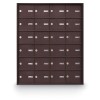 24 Door Rear Loading 4B+ Horizontal Mailbox - Bronze