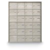 24 Door Rear Loading 4B+ Horizontal Mailbox - Silver
