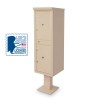 2 Parcel Locker F-spec Cluster Box Unit with Pedestal