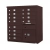 12 Door F-Spec Cluster Box Unit, Bronze - NO PEDESTAL