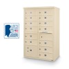 13 Door F-Spec Cluster Box Unit, Sandstone - NO PEDESTAL