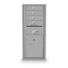 4 Door, 1 Parcel Locker 4C Horizontal Mailbox