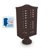 Decorative 16-Door CBU including Short Pedestal,  and Cap