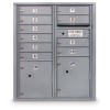 10 Door 4C Horizontal Mailbox - 2 Parcel Lockers - ADA Compliant