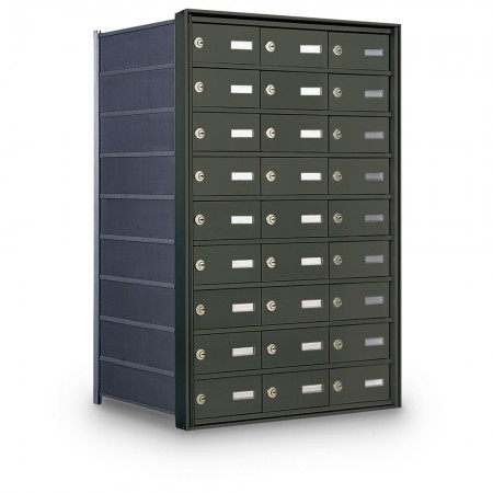 27 Door Private Use Rear Loading Horizontal Mailbox - Bronze