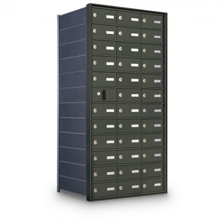 35 Door Private Use Front Loading Horizontal Mailbox - Bronze