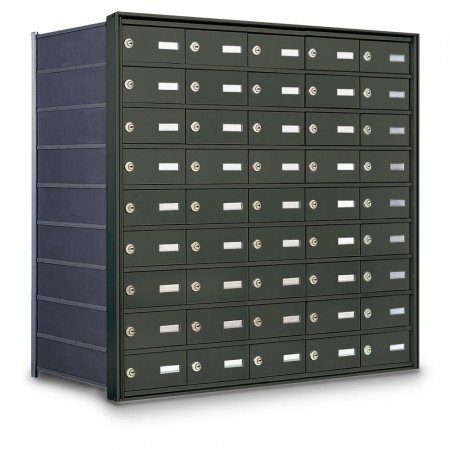 45 Door Private Use Rear Loading Horizontal Mailbox - Bronze