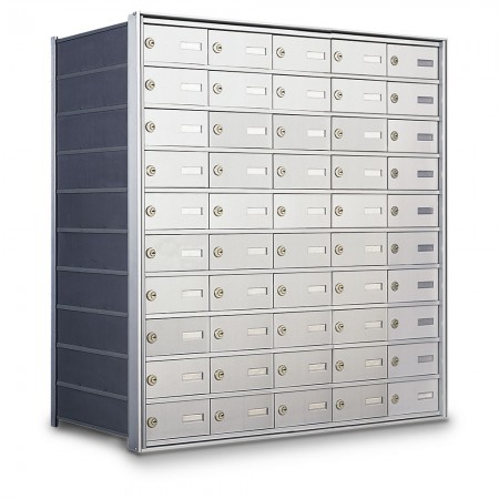 50 Door Private Use Rear Loading Horizontal Mailbox