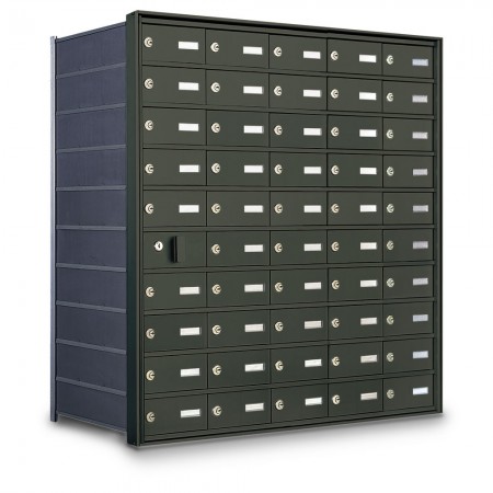 49 Door Private Use Front Loading Horizontal Mailbox - Bronze