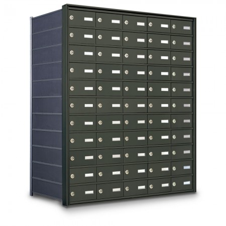 55 Door Private Use Rear Loading Horizontal Mailbox - Bronze