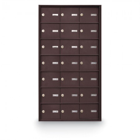 21 Door Rear Loading 4B+ Horizontal Mailbox - Bronze