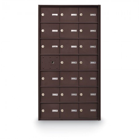 20 Door Front Loading 4B+ Horizontal Mailbox - Bronze