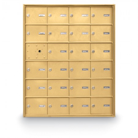 23 Door Front Loading 4B+ Horizontal Mailbox - Gold