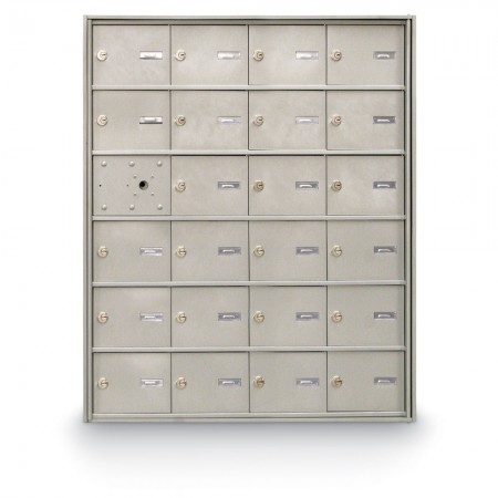 23 Door Front Loading 4B+ Horizontal Mailbox - Silver