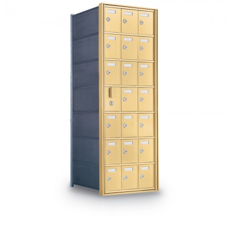 20 Door Private Use Front Loading Horizontal Mailbox - Bronze