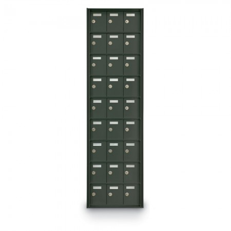 27 Door Private Use Rear Loading Horizontal Mailbox - Bronze