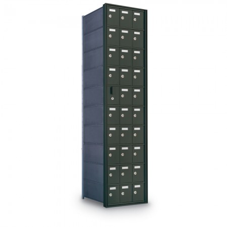 29 Door Private Use Front Loading Horizontal Mailbox - Bronze