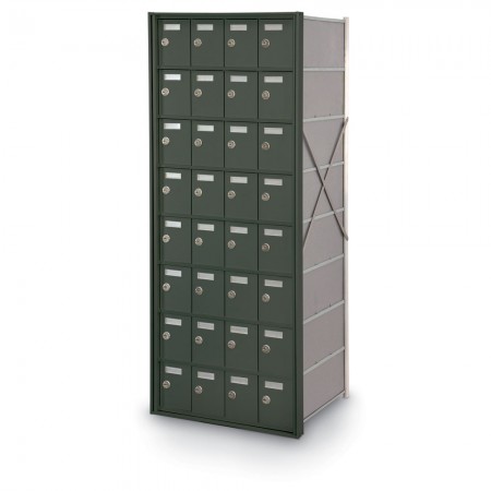 32 Door Private Use Rear Loading Horizontal Mailbox - Bronze