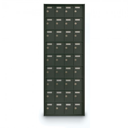 36 Door Private Use Rear Loading Horizontal Mailbox - Bronze