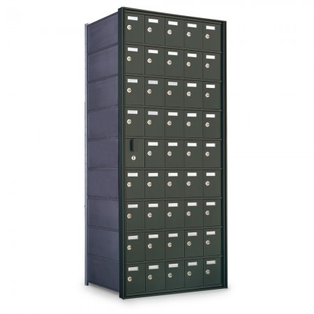44 Door Private Use Front Loading Horizontal Mailbox - Bronze