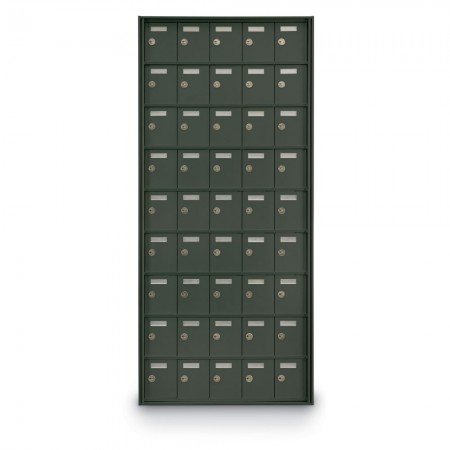 45 Door Private Use Rear Loading Horizontal Mailbox - Bronze