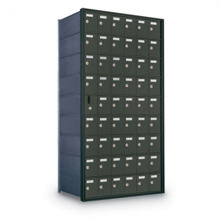 53 Door Private Use Front Loading Horizontal Mailbox - Bronze