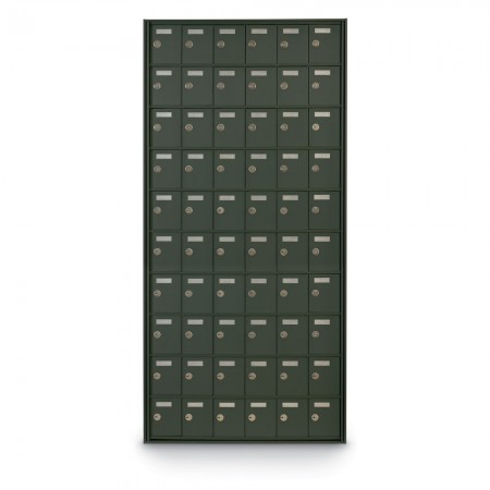 60 Door Private Use Rear Loading Horizontal Mailbox - Bronze
