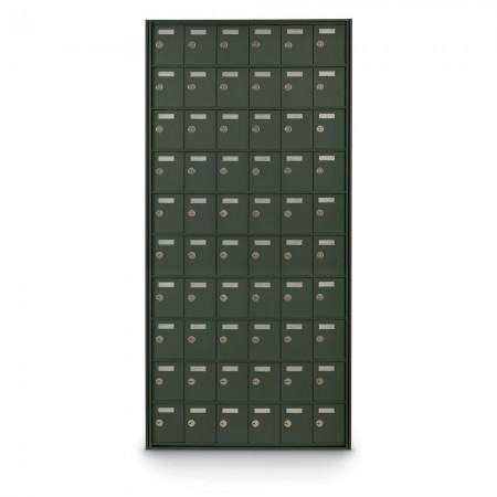60 Door Private Use Rear Loading Horizontal Mailbox - Bronze
