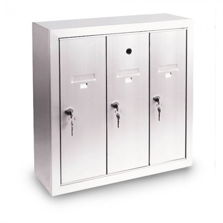 3 Door Surface Mount Vertical Mailbox