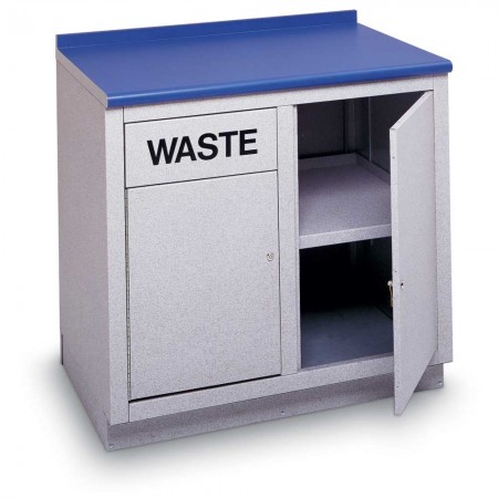 Lobby Table with Waste and Storage Area