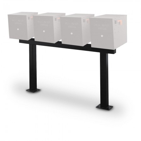 Double Post for four (4) Mail Vault Locking Mailboxes, Surface Mount - POST ONLY, MAILBOXES NOT INCLUDED