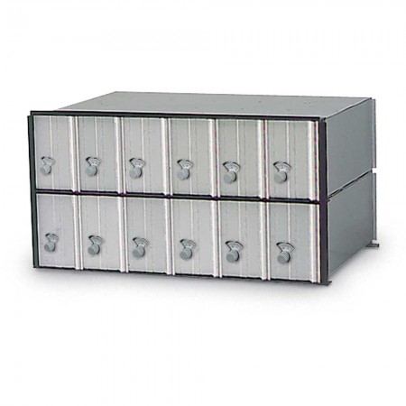 12 Door Rack Ladder PO Box Module - Combination Locks