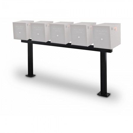 Double Post for five (5) Mail Vault Locking Mailboxes, Surface Mount - POST ONLY, MAILBOXES NOT INCLUDED