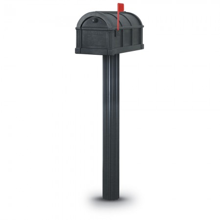 Durham 1092 Residential Mailbox & Post  - Black