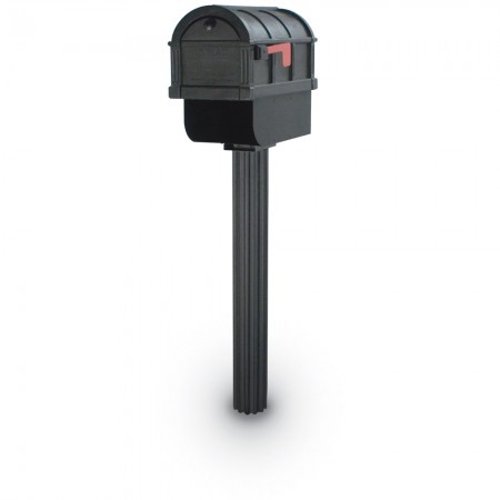 Wilton 1092 Residential Mailbox & Post  - Black