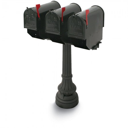 Underwood Classic Colonial Triple Residential Mailboxes & Post