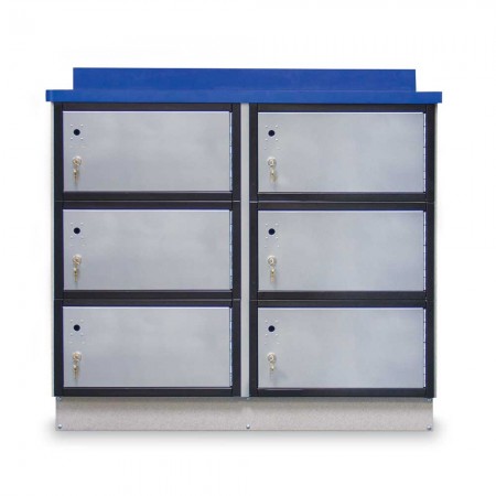 Secure Storage Locker with Writing Surface, 48"W