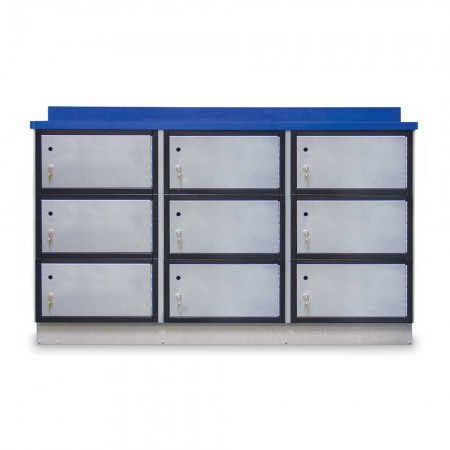 Secure Storage Locker with Writing Surface, 72"W