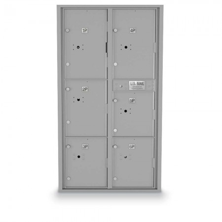 6 Parcel Locker 4C Horizontal Mailbox
