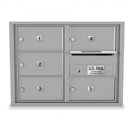 5 Door Over-sized 4C Horizontal Mailbox