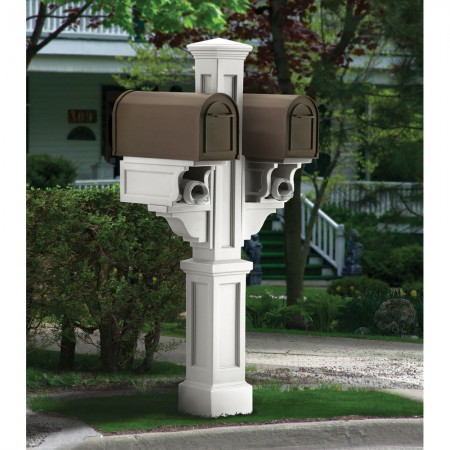 Rockport Double Mail Post, White