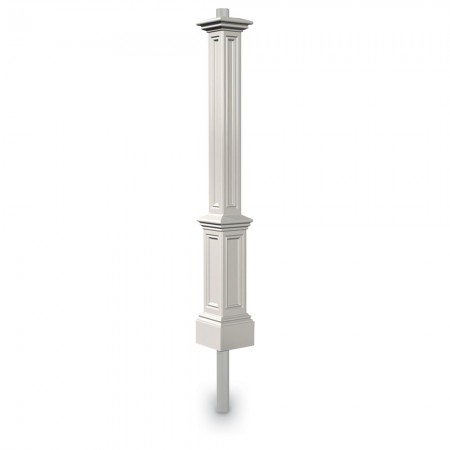 Signature Lamp Post With Mount, White