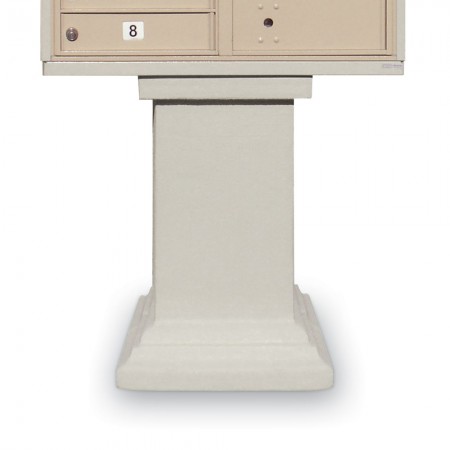 Stucco Tall Pedestal for CBUs