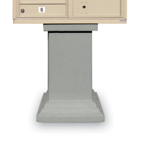 Stucco Tall Pedestal for CBUs