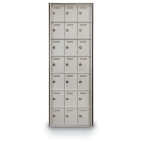 21 Door Private Use Rear Loading Horizontal Mailbox