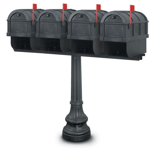 Canterbury 1092 Quadruple Residential Mailboxes & Post