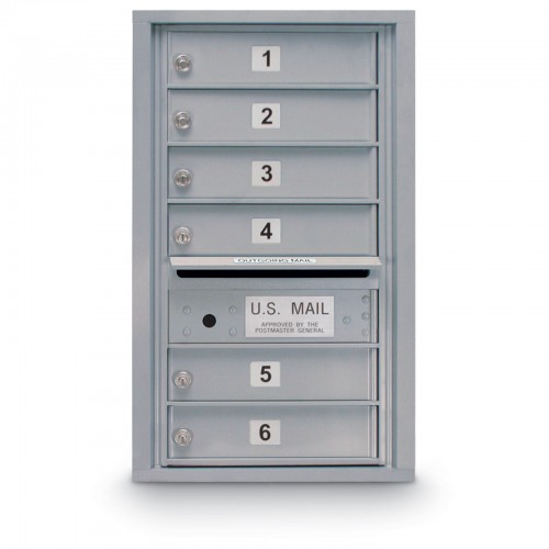 6 Door 4C Horizontal Mailbox